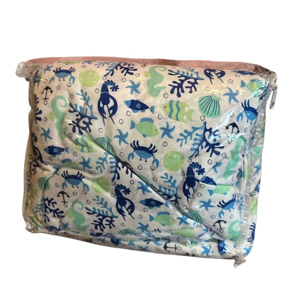 Coastal Collection Ocean Sea Nautical Print Sheet Set Queen Four Piece NIP NEW - Picture 5 of 8